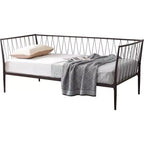 Struttura del divano letto in metallo bronzato per materasso di circa 97 × 191 cm