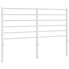 White Metal Headboard for Approx. 137 × 191 cm Mattress