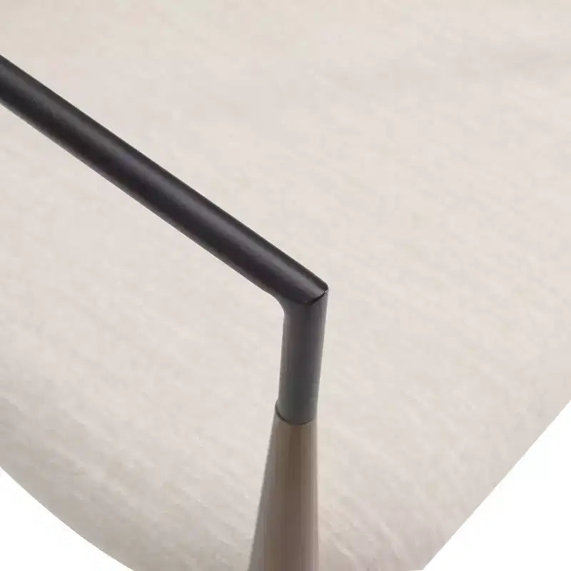 Sedie da pranzo moderne imbottite con struttura in ferro e schienale aperto a stuzzicadenti, set da 2, 57,8 L x 55,2 P x 80 A cm, portata 136 kg