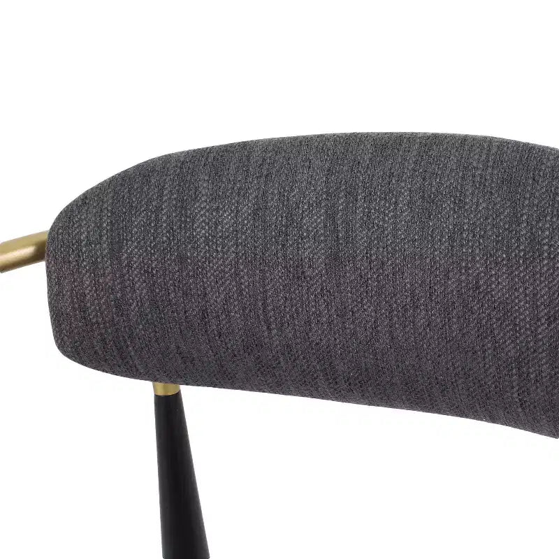 Sedie da pranzo moderne imbottite con struttura in ferro e schienale aperto a stuzzicadenti, set da 2, 57,8 L x 55,2 P x 80 A cm, portata 136 kg