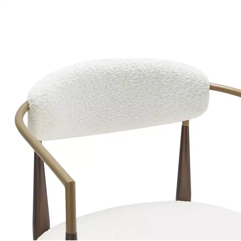 Sedie da pranzo moderne imbottite con struttura in ferro e schienale aperto a stuzzicadenti, set da 2, 57,8 L x 55,2 P x 80 A cm, portata 136 kg