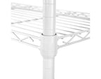 Scaffale a 5 ripiani in filo di acciaio, 91,4 cm L × 35,6 cm P × 193 cm A, 136,1 kg per ripiano, certificato NSF, con ruote e piedini di livellamento