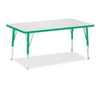 Children's Rectangle Activity Table, 76.2 cm × 121.9 cm, Green