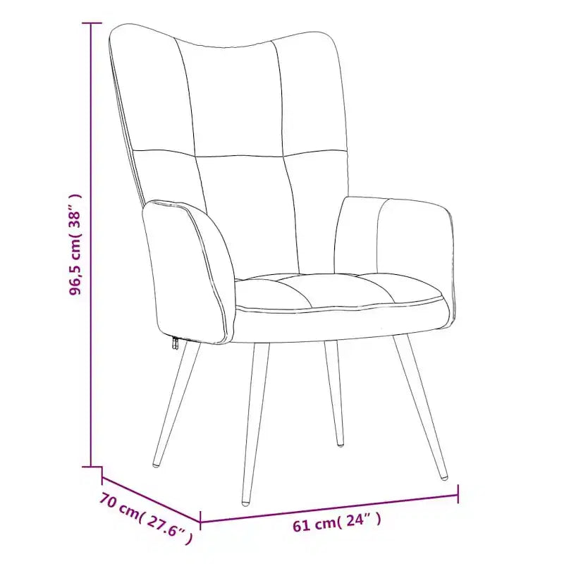 Poltrona Relax con Poggiapiedi, Rivestimento in Velluto Grigio Chiaro, Design Moderno