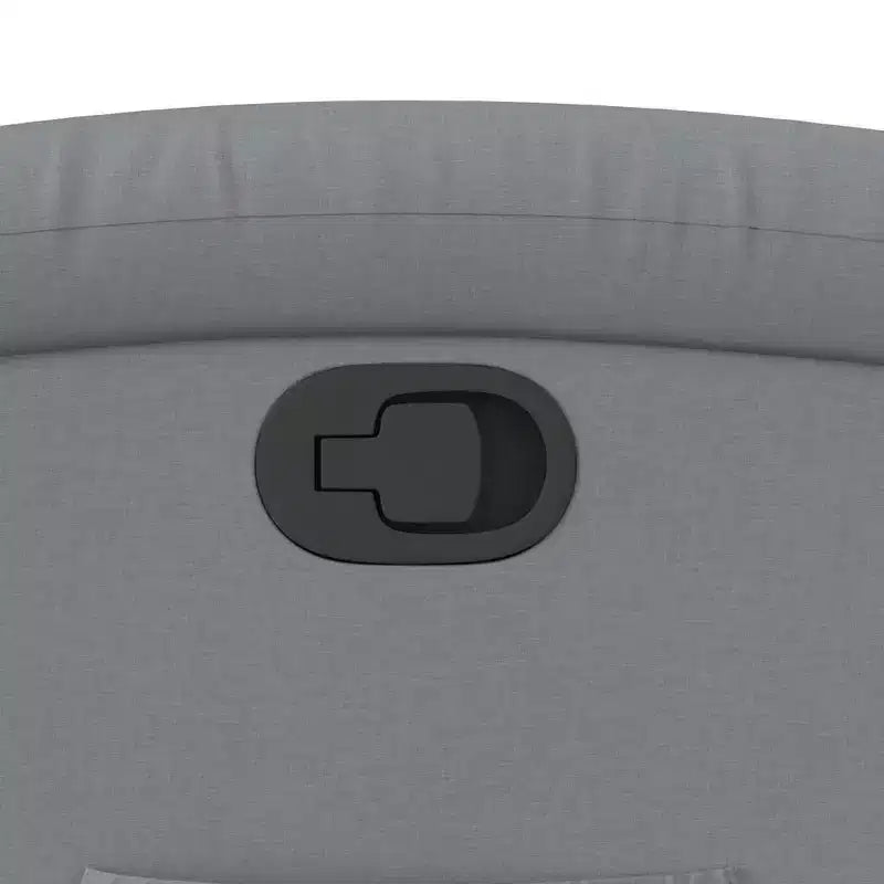 Poltrona Reclinabile Power Lift per Anziani, Tessuto Grigio Chiaro, Assistenza Elettrica alla Posizione Eretta, Reclinazione Manuale, Tasca Laterale, Telaio Robusto