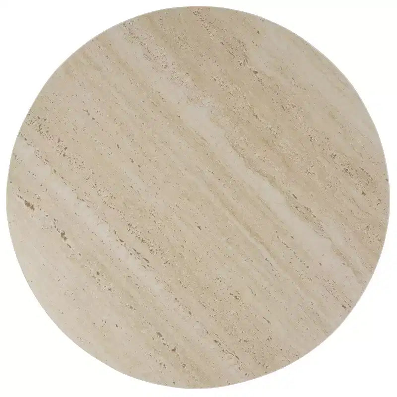 Tavolino in ceramica alto con design curvo, beige, ACC2902A