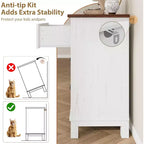 Cassettiera in legno a 6 cassetti con contenitore, comò largo 119,4 cm per camera da letto, soggiorno o ingresso