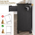 Cassettiera in legno a 6 cassetti con contenitore, comò largo 119,4 cm per camera da letto, soggiorno o ingresso