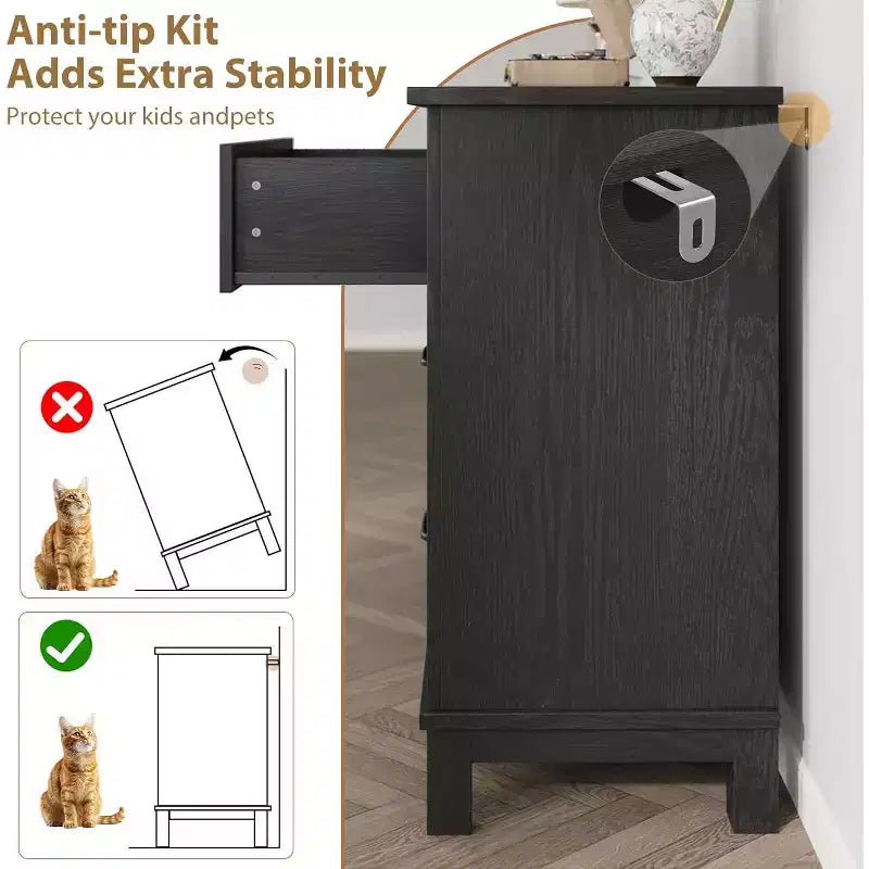 Comò in legno a 6 cassetti con spazio contenitivo, cassettiera larga 120 cm per camera da letto, soggiorno o ingresso