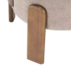 Poltrona d'Appoggio Senza Braccioli Moderna di Metà Secolo con Schienale Alto, Rivestita con Gambe in Legno Massello, 86 cm L × 73,7 cm P × 74 cm A