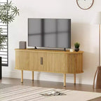 Mobile TV da 119,9 cm con anta scorrevole e ripiani portaoggetti
