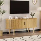119.9 cm TV Stand with Sliding Door and Storage Shelves