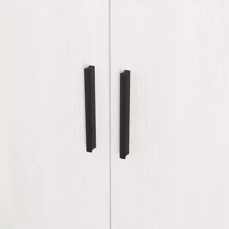 Scarpiera a 4 ripiani con 1 cassetto e 2 ante, ripiani regolabili, mobile contenitore indipendente in MDF per ingresso, 100 A x 80 L x 40 P cm