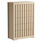 5-Drawer Mid-Century Dresser with Fluted Front and Anti-Tip Kit