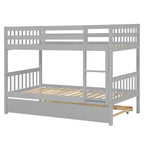 Letto a Castello in Legno per Due ca. 97 × 191 cm Materassi con Letto Estraibile