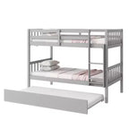 Letto a Castello in Legno per Due ca. 97 × 191 cm Materassi con Letto Estraibile