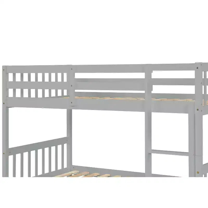 Letto a castello in legno con letto estraibile, convertibile in 2 letti singoli