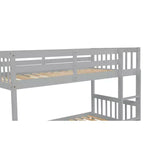 Letto a Castello in Legno per Due ca. 97 × 191 cm Materassi con Letto Estraibile