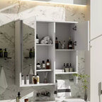 Mobiletto bagno a muro con specchio e portasciugamani da 73,7 cm x 71,1 cm