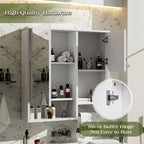 Mobiletto bagno a muro con specchio e portasciugamani da 73,7 cm x 71,1 cm