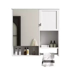 Mobiletto bagno a muro con specchio e portasciugamani da 73,7 cm x 71,1 cm