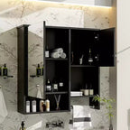 Mobiletto bagno a muro con specchio e portasciugamani da 73,7 cm x 71,1 cm