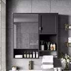 Mobiletto bagno a muro con specchio e portasciugamani da 73,7 cm x 71,1 cm