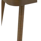 Tavolino esagonale con piano in legno di Hemlock e struttura in ferro